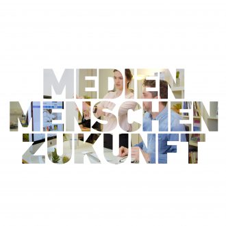 Logo: Schriftzug Medien. Menschen. Zukunft.