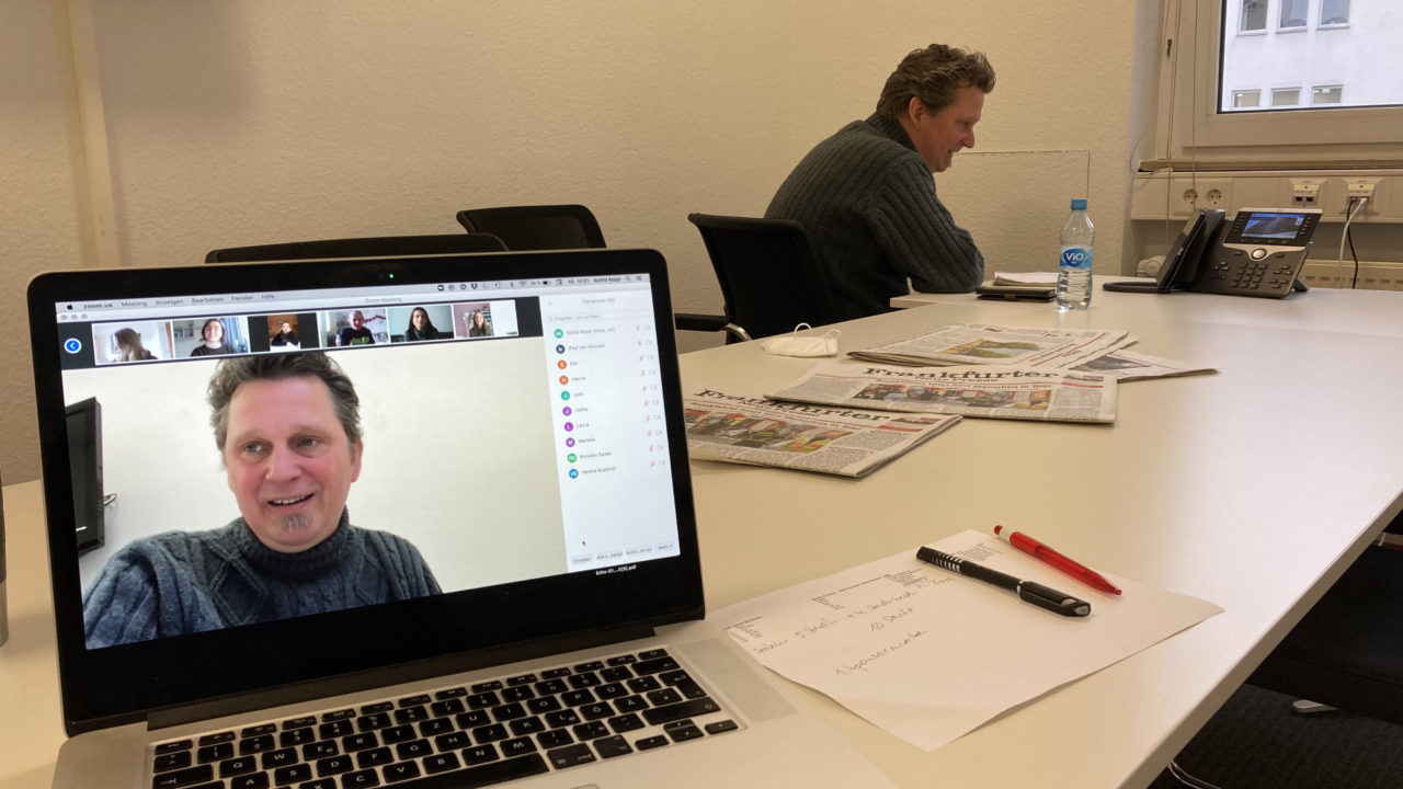 Foto: Virtueller Projektauftakt in Zeiten von Corona