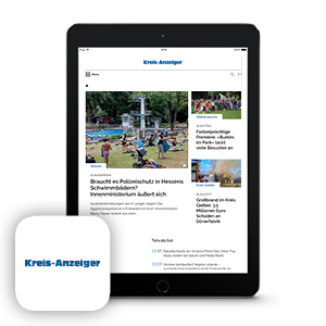 Foto: iPad mit Ausschnitt der Kreis-Anzeiger-Website