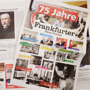 Foto: Jubiläumsbeilage der FNP zum 75. Bestehen