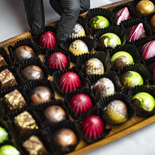 Foto: Eine Schachtel selbstgemachter Pralinen