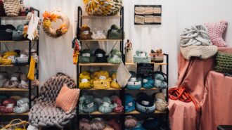 Foto: Wollstand auf der Kreativ Welt 2024