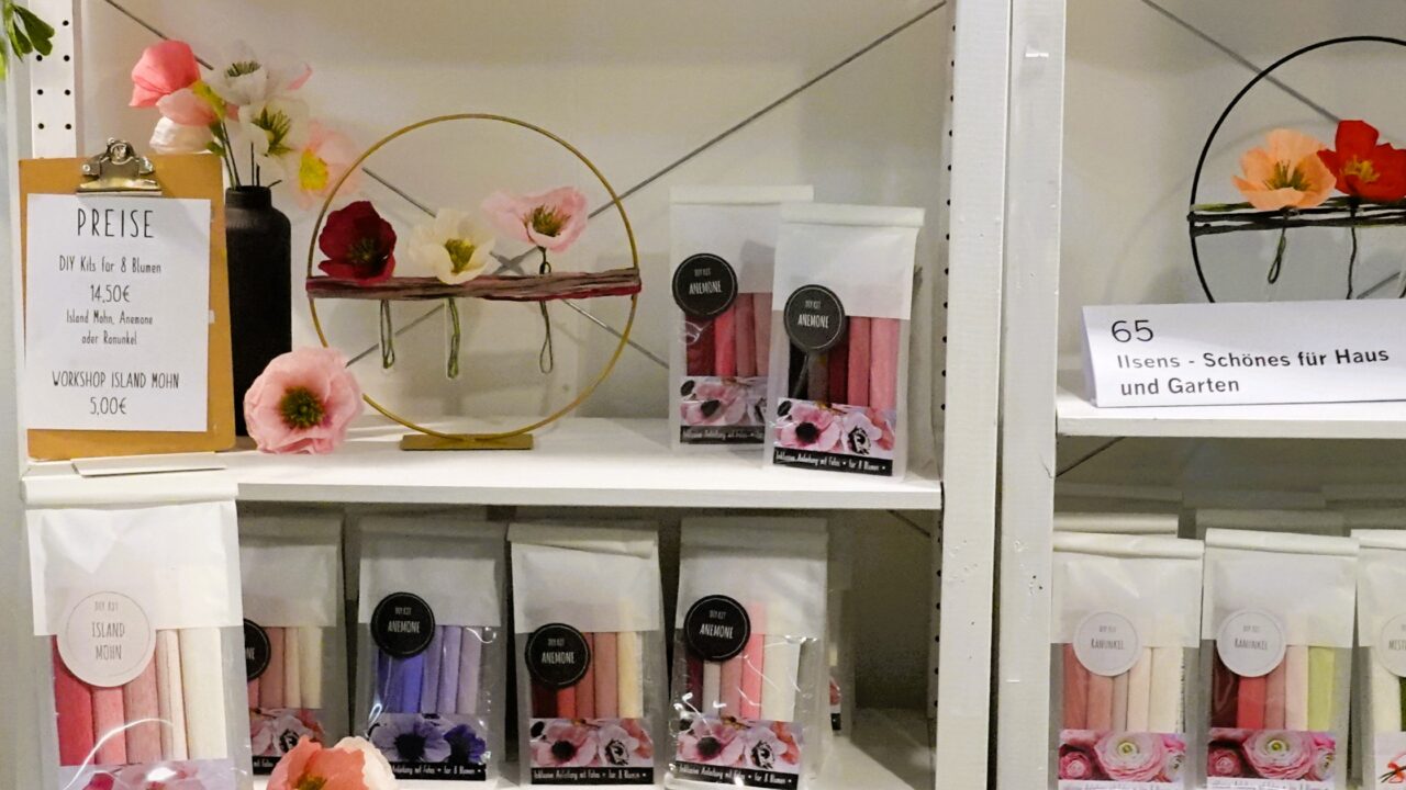 Foto: Bastelstand auf der Messe